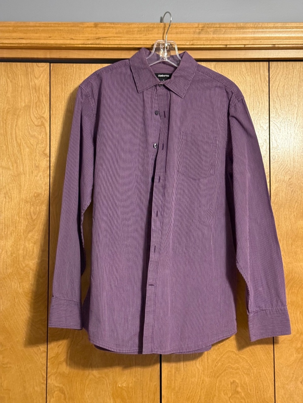 CLAIBORNE MEN PURPLE STRIPE